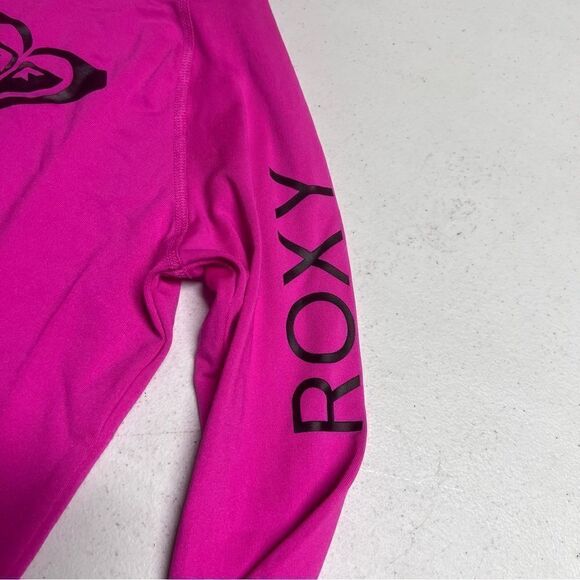 Roxy Kids Pink Swim Rashguard Shirt size small hot pink - Picture 6 of 7